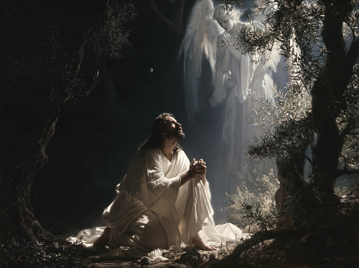 Jésus à Gethsémani — Le Rideau de lumière céleste