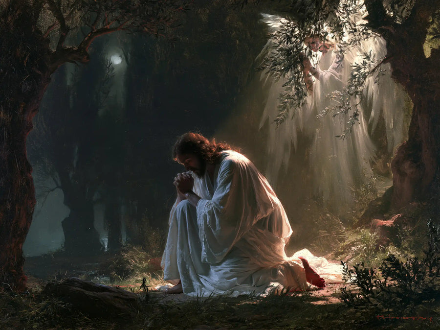Jésus à Gethsémani — La Consolation du front incliné