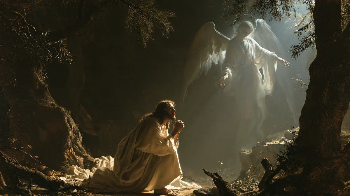 Jésus à Gethsémani — La Main venue de la lumière