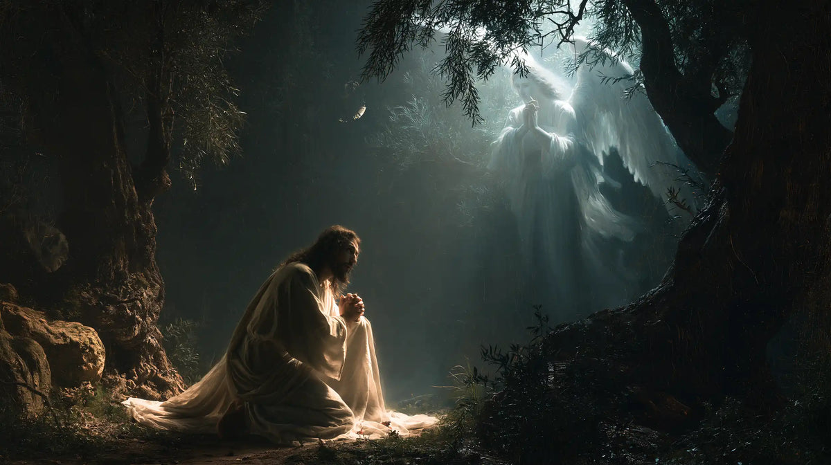 Jésus à Gethsémani — Un Réconfort dans la nuit bleue