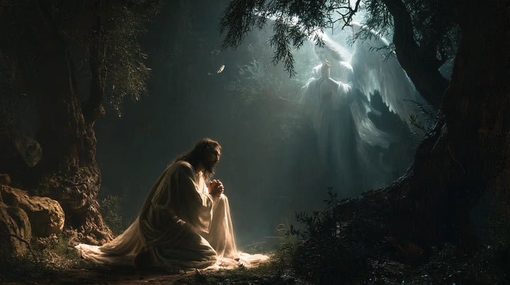 Jésus à Gethsémani — Un Réconfort dans la nuit bleue