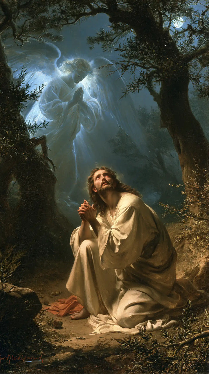 Jesus in Gethsemane - Jesus and the Consoling Angel · Portrait n° 5