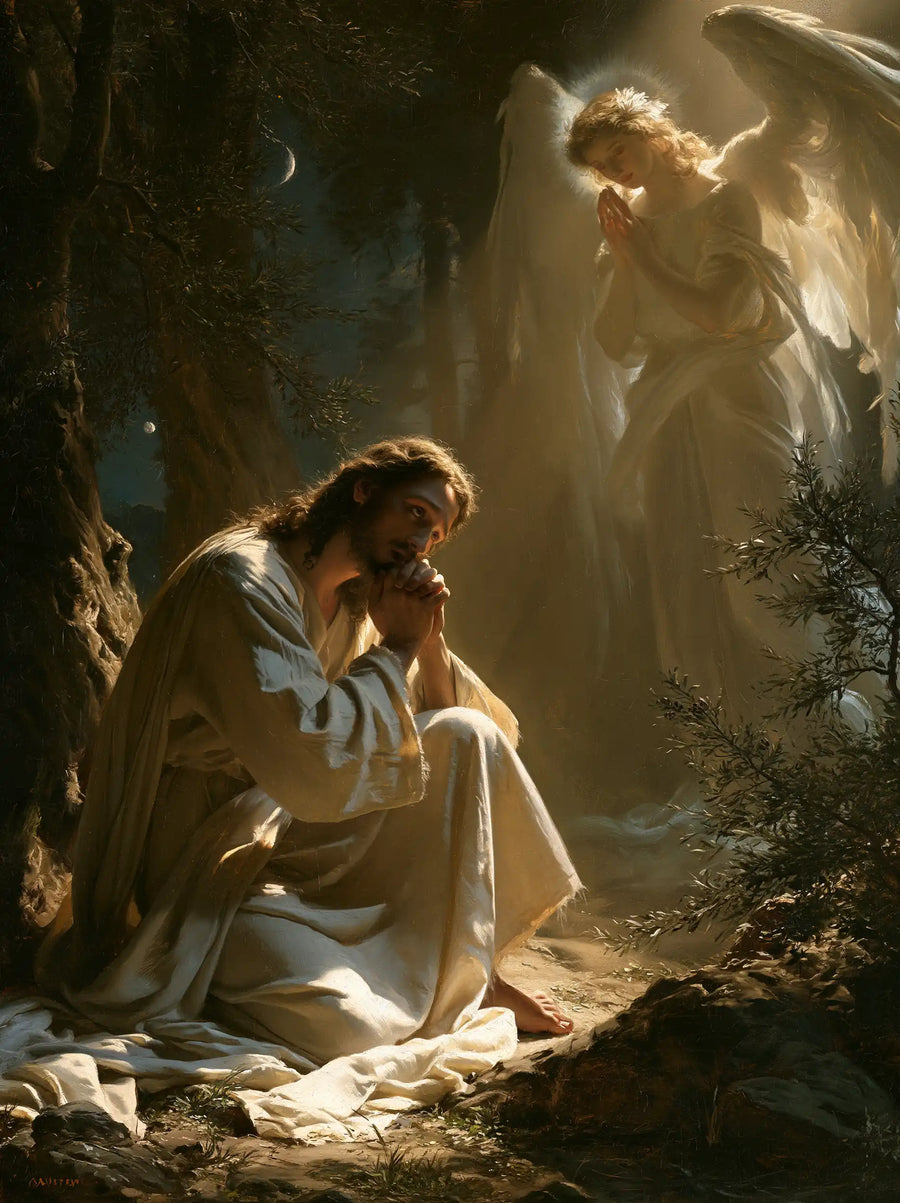 Jésus à Gethsémani — La Tendresse des ailes ambrées