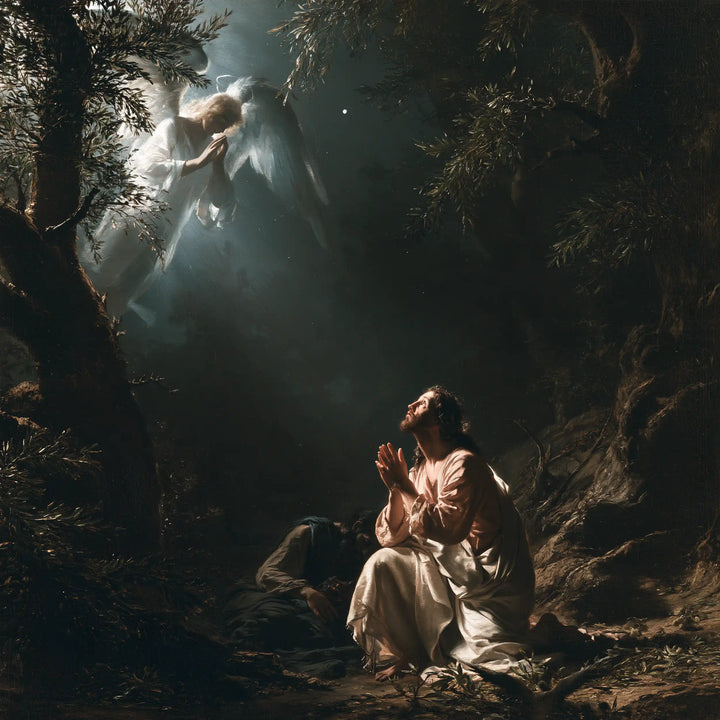 Jésus à Gethsémani — L’Ange au bord des ombres