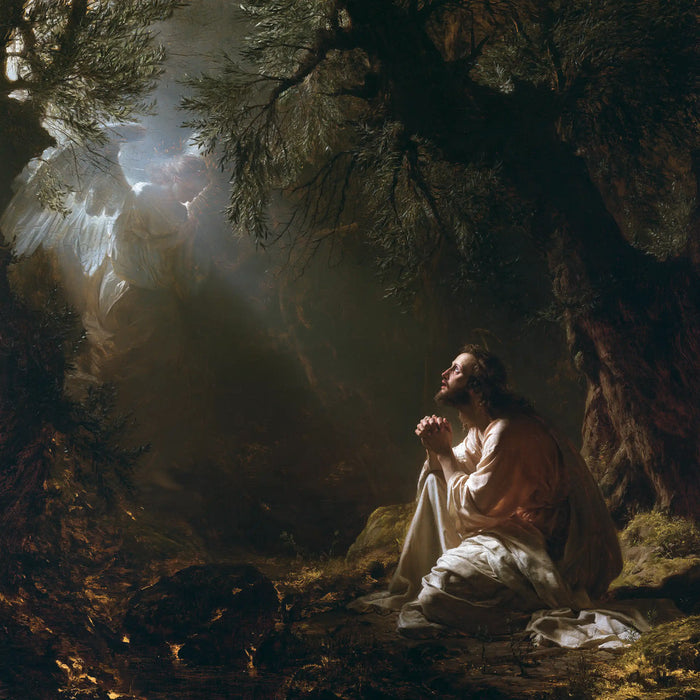 Jesus in Gethsemane - Jesus and the Consoling Angel · Square n° 6