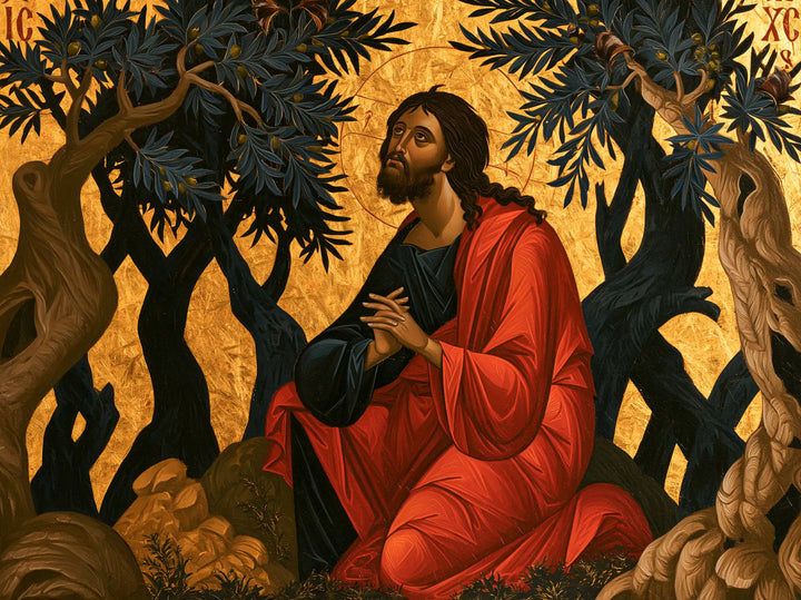 Jésus à Gethsémani — Le Regard au jardin de braise