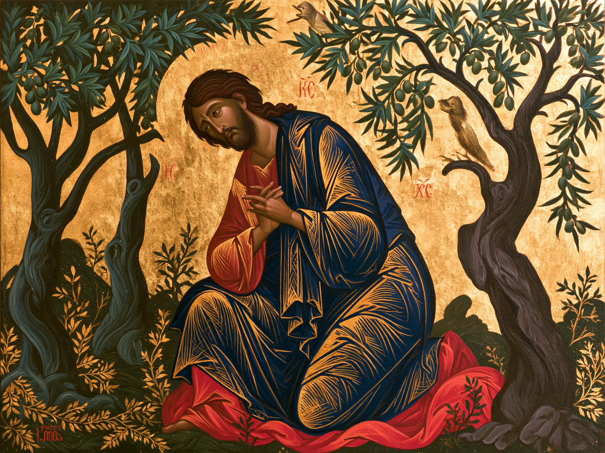 Jésus à Gethsémani — Le Silence brodé dans l’azur