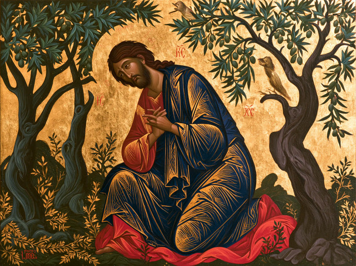 Jésus à Gethsémani — Le Silence brodé dans l’azur
