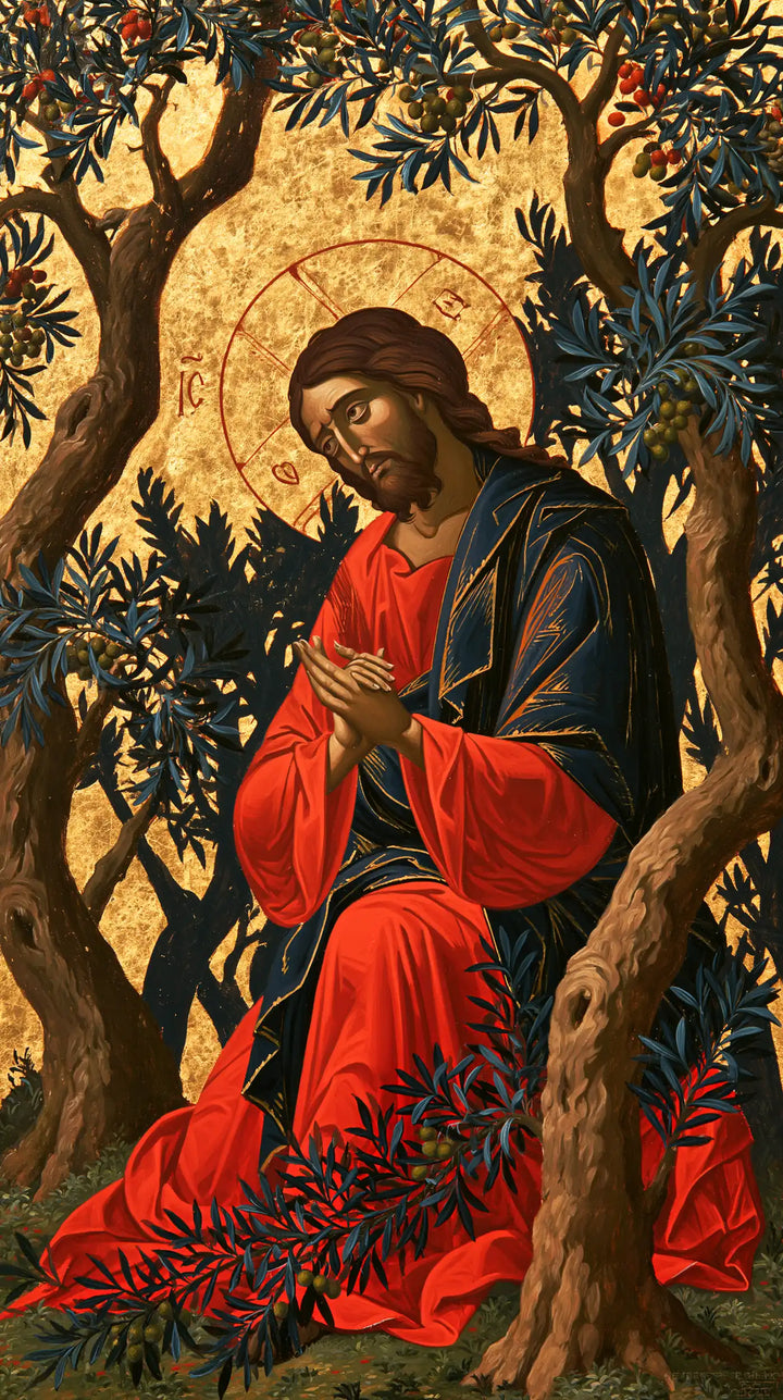 Jésus à Gethsémani — Le Vermeil dans le jardin éternel