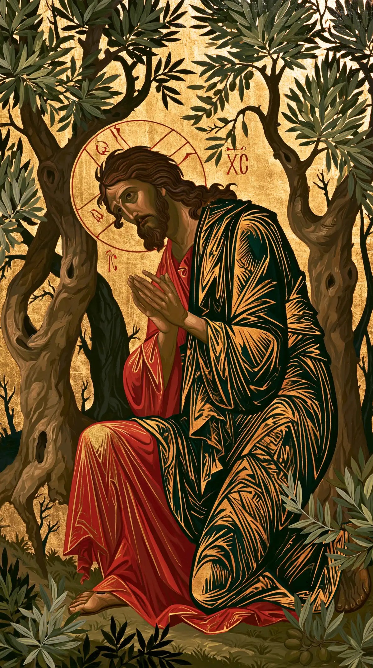 Jésus à Gethsémani — Les Broderies de la prière