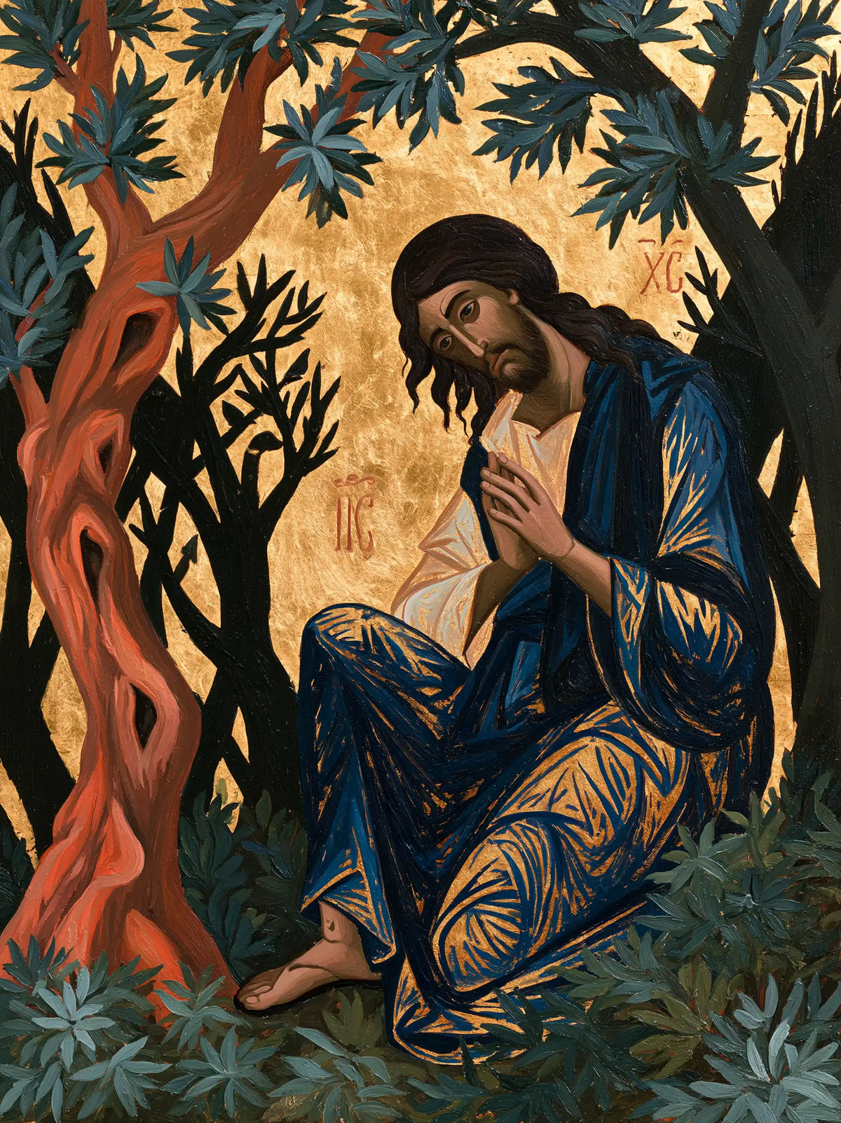 Jésus à Gethsémani — La Douce Inclination du nimbe