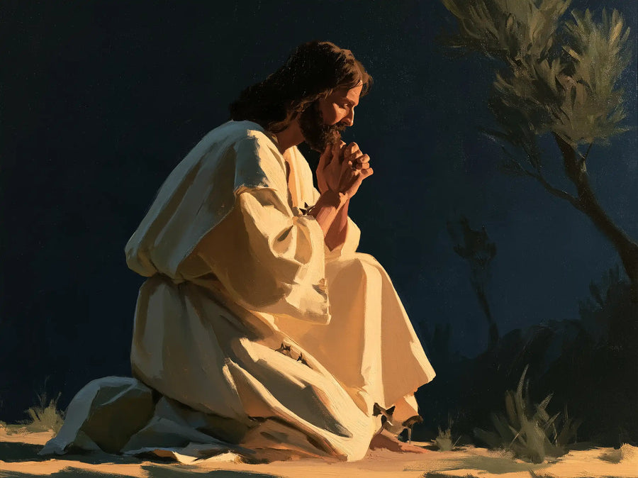 Jésus à Gethsémani — Le Lin dans la nuit dépouillée