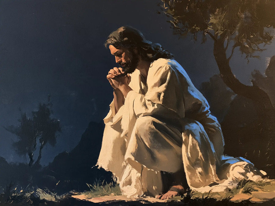 Jésus à Gethsémani — Le Front baissé dans l’heure bleue