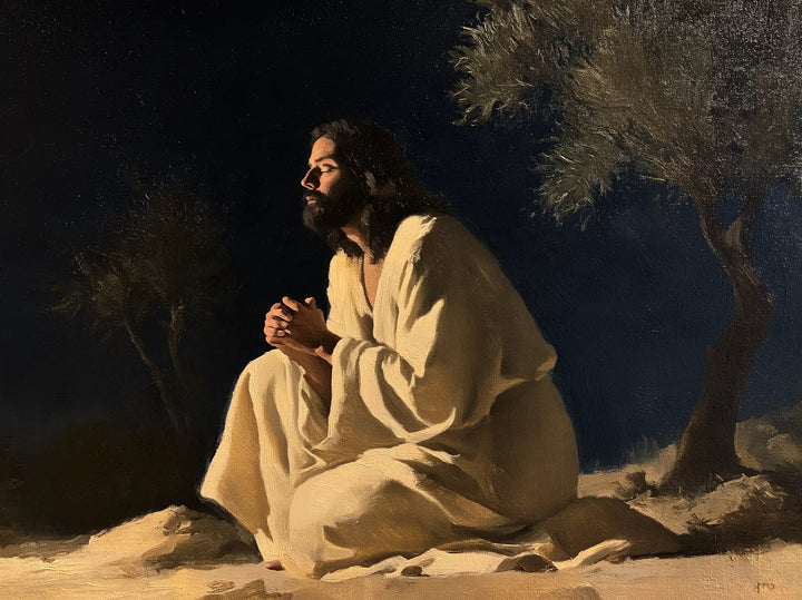 Jésus à Gethsémani — L’Attente au bord de l’olivier