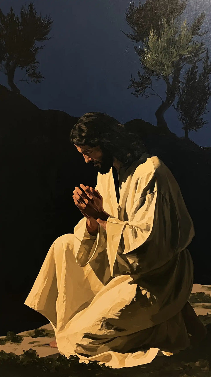 Jésus à Gethsémani — L’Inclination au pied de la colline noire