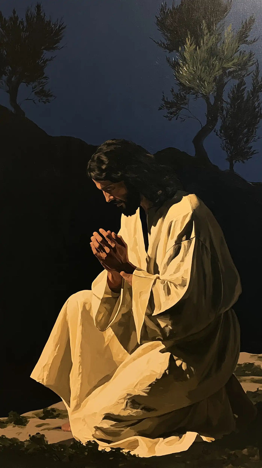 Jésus à Gethsémani — L’Inclination au pied de la colline noire