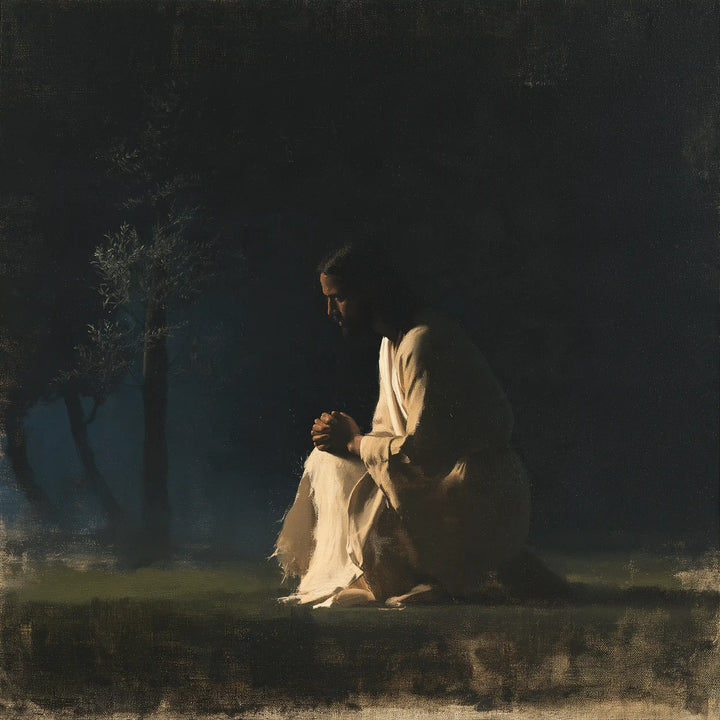 Jésus à Gethsémani — Le Silence d’une silhouette d’ivoire