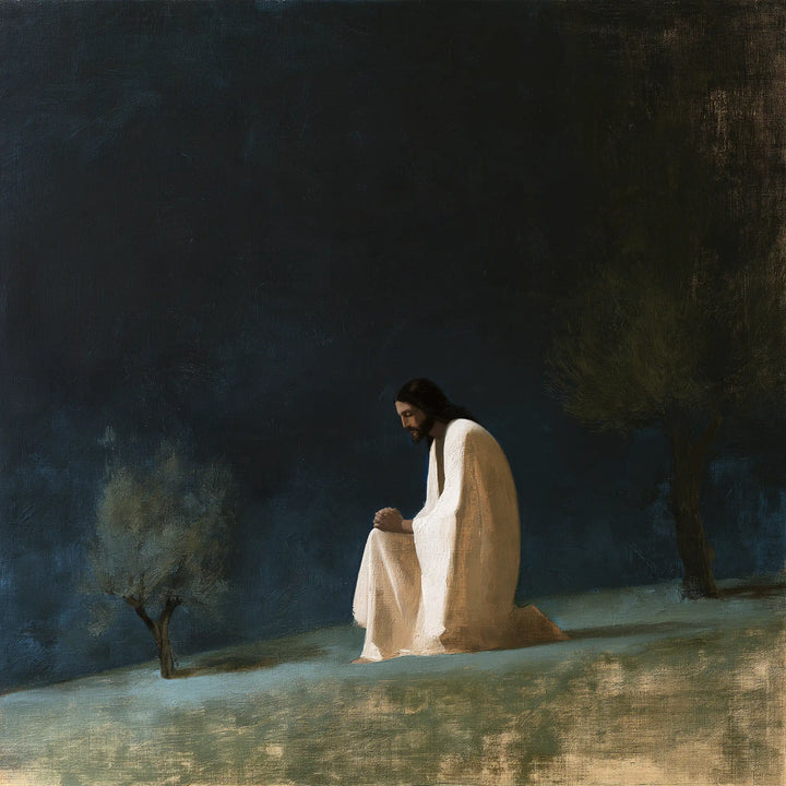 Jésus à Gethsémani — Seul sur la pente d’argent