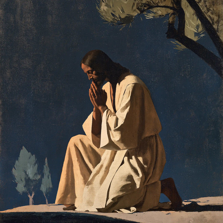 Jésus à Gethsémani — Les Deux Oliviers de la nuit calme