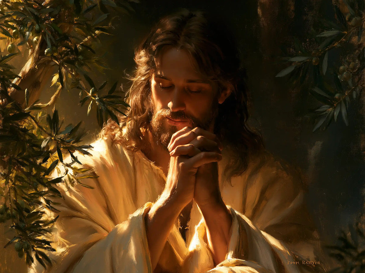 Jésus à Gethsémani — Les Mains baignées d’ambre