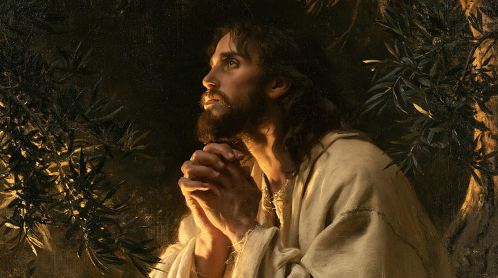 Jésus à Gethsémani — L’Attente dans les mains entrelacées