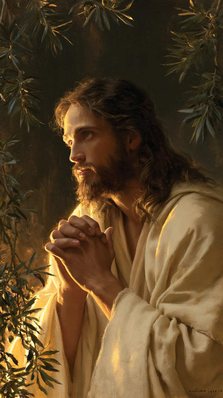 Jésus à Gethsémani — Le Visage tourné vers la lisière