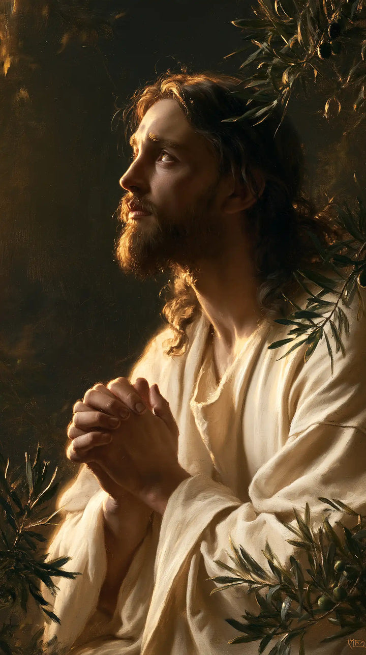 Jésus à Gethsémani — L’Oraison aux manches de nacre