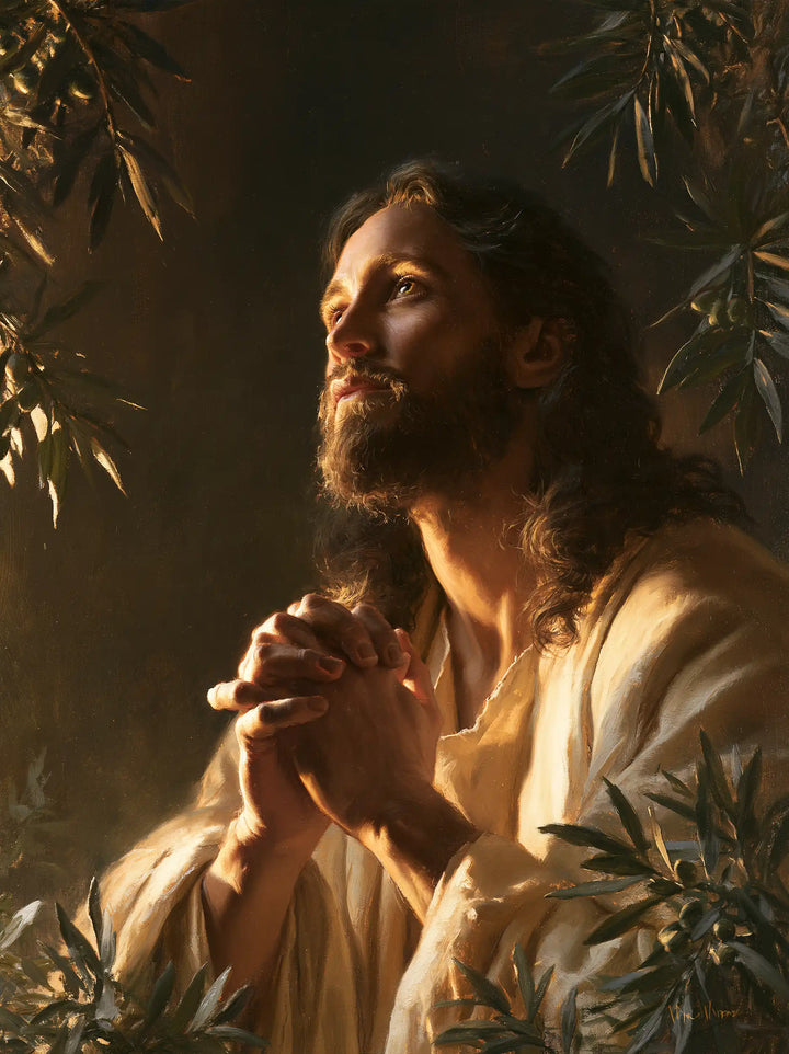 Jésus à Gethsémani — La Veille au regard de bronze