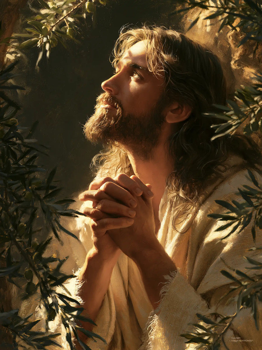 Jésus à Gethsémani — La Mèche claire sous les rameaux