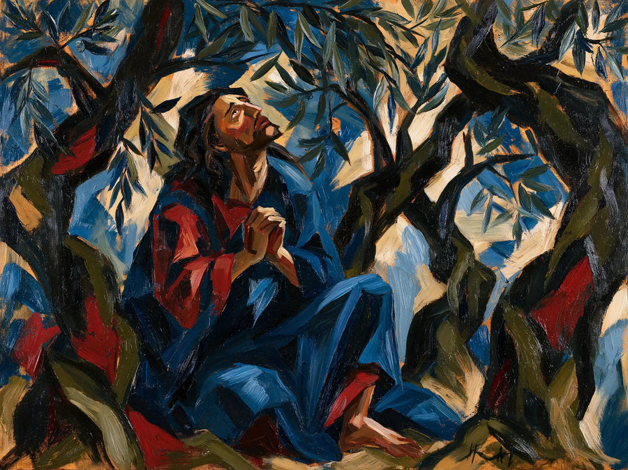 Jésus à Gethsémani — Le Regard parmi les éclats d’ivoire