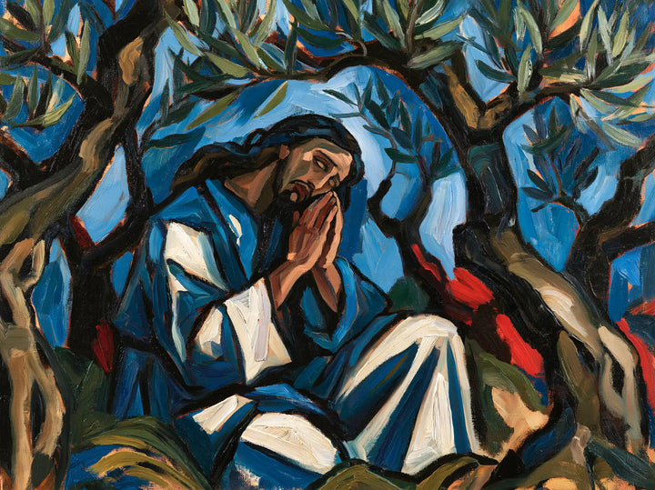 Jésus à Gethsémani — La Prière dans les plis de glace