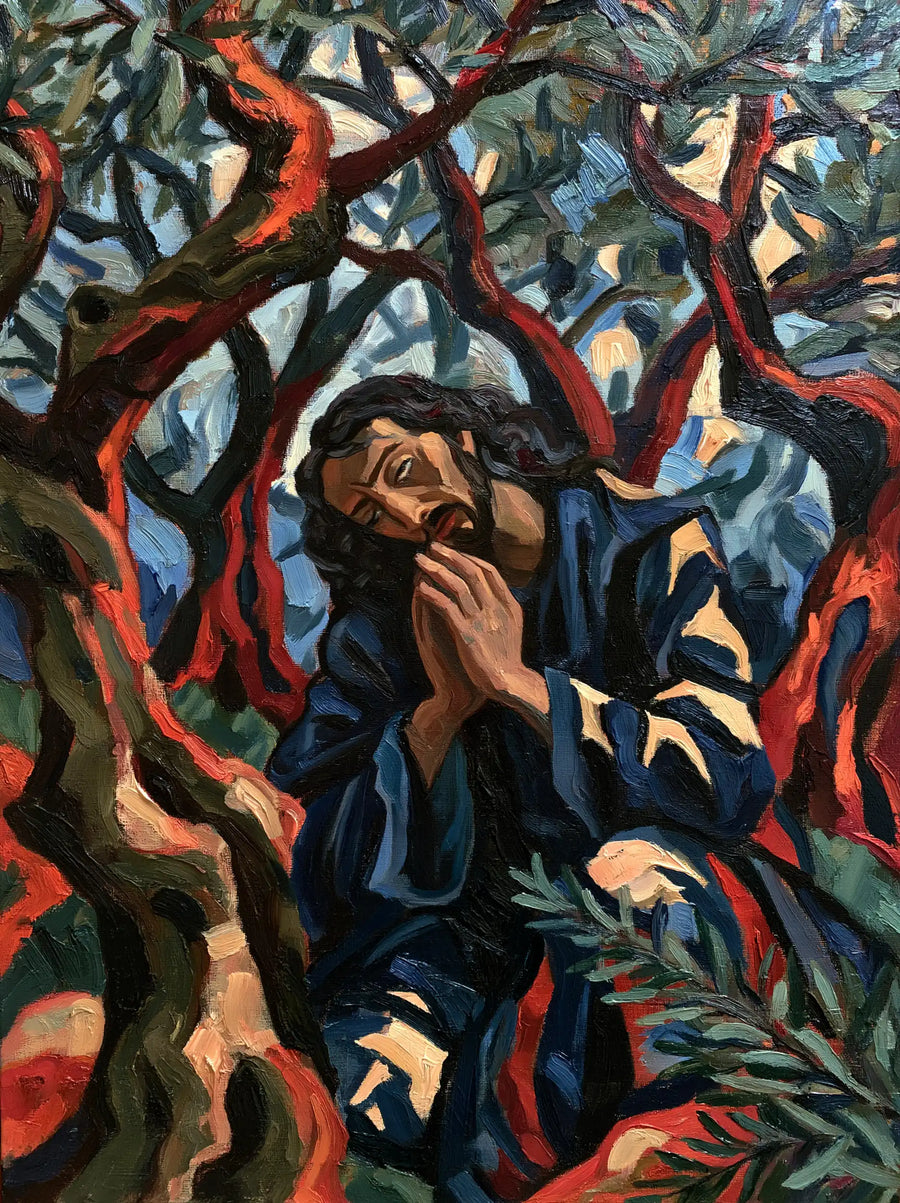 Jésus à Gethsémani — L’Oraison aux veines de cinabre