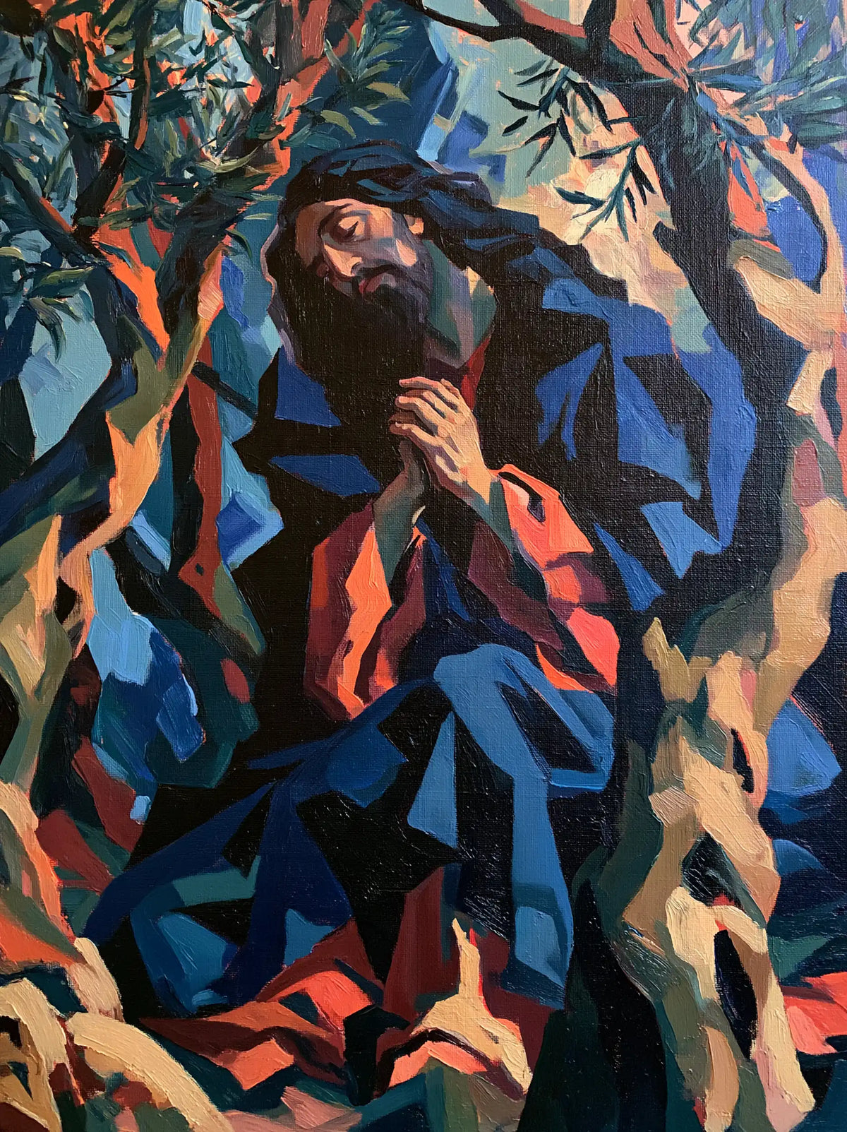 Jésus à Gethsémani — Le Manteau aux fragments de braise