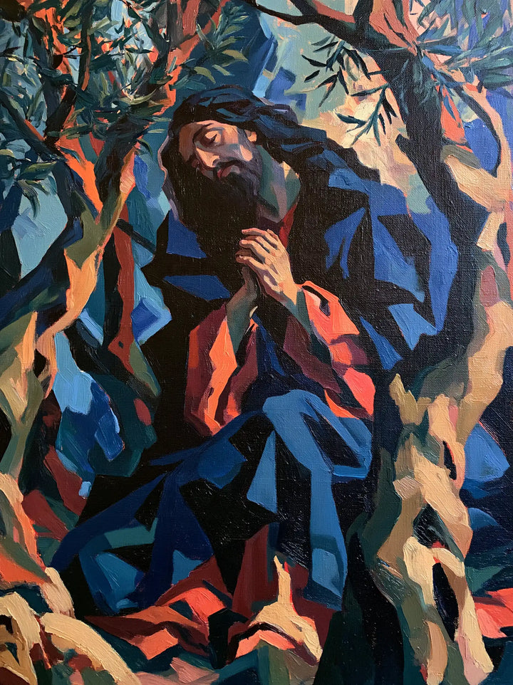 Jésus à Gethsémani — Le Manteau aux fragments de braise