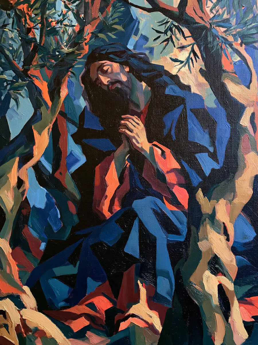 Jésus à Gethsémani — Le Manteau aux fragments de braise