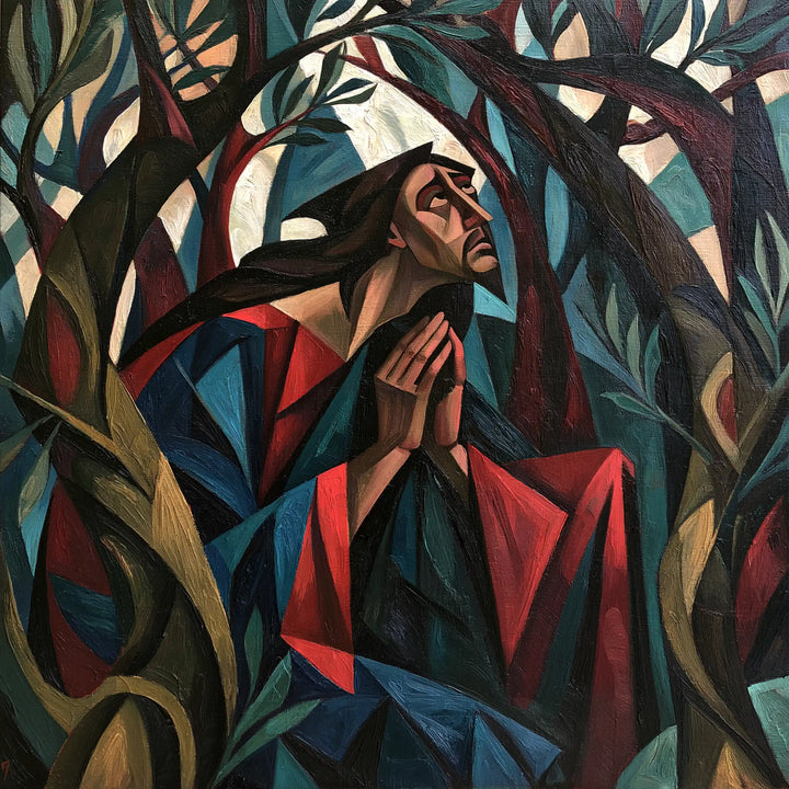 Jésus à Gethsémani — Le Regard dans la forêt de prismes