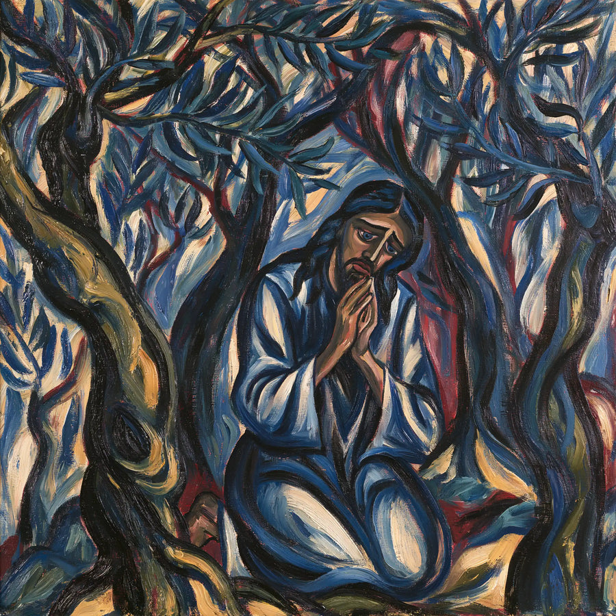 Jésus à Gethsémani — Le Silence aux reflets d’étain