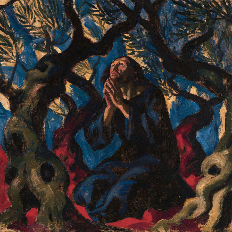 Jésus à Gethsémani — La Supplication dans les veines du bois
