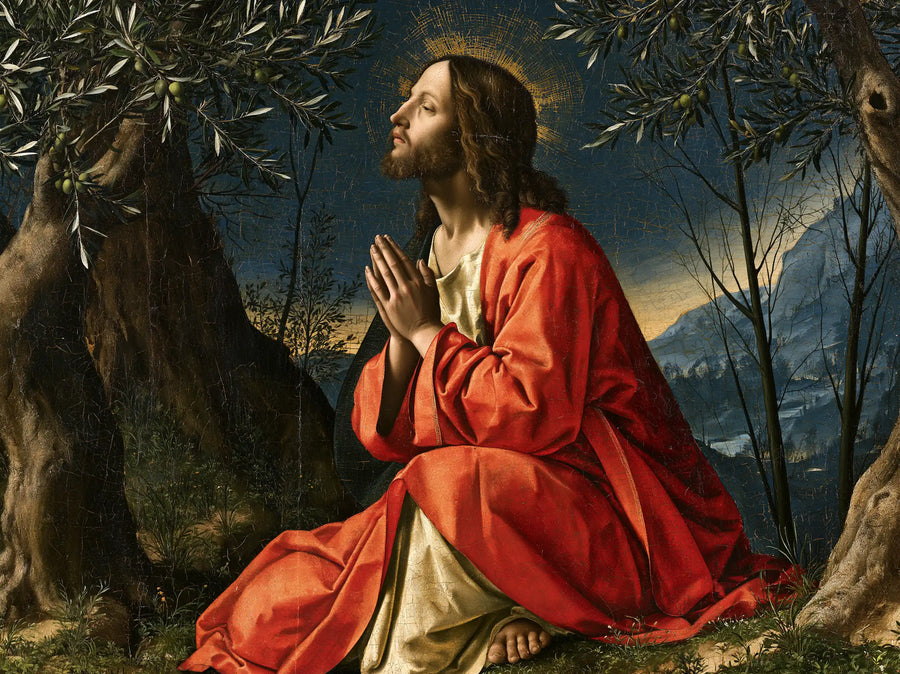 Jésus à Gethsémani — Les Paumes dans la lueur du couchant