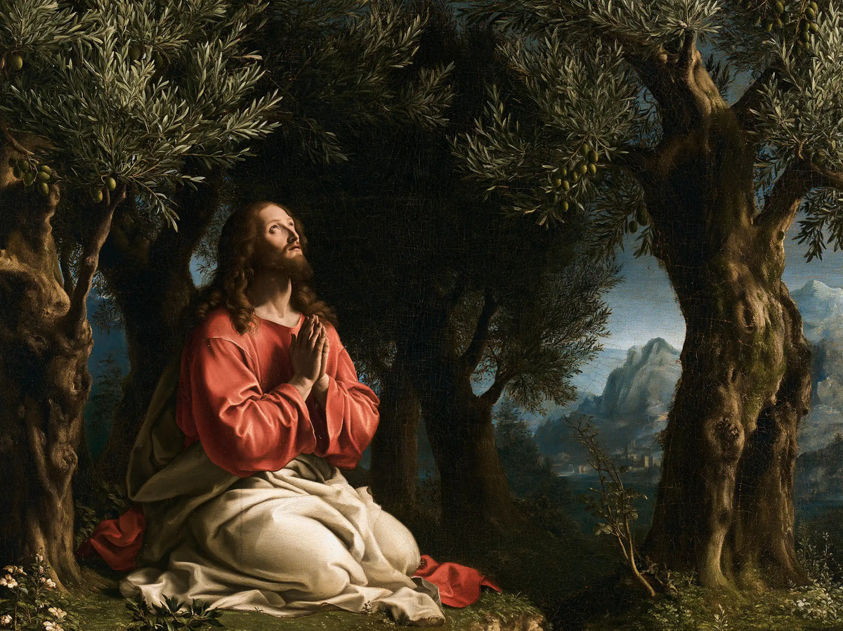 Jésus à Gethsémani — Le Lin aux portes de la montagne