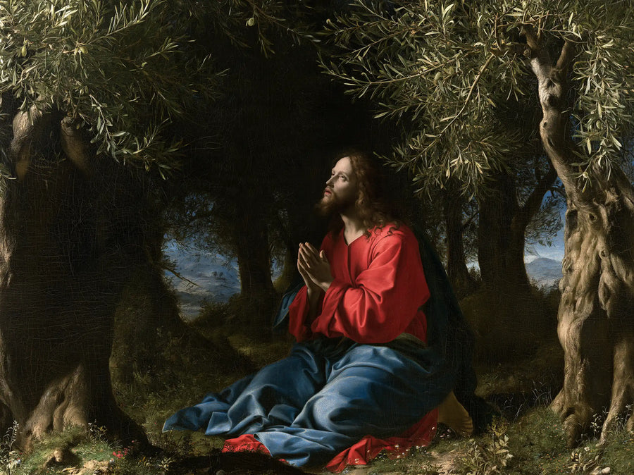 Jésus à Gethsémani — Le Recueillement sous l’arche végétale