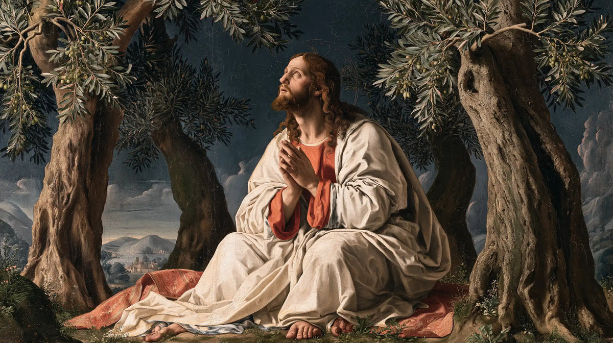 Jésus à Gethsémani — L’Ivoire entre les écorces argentées
