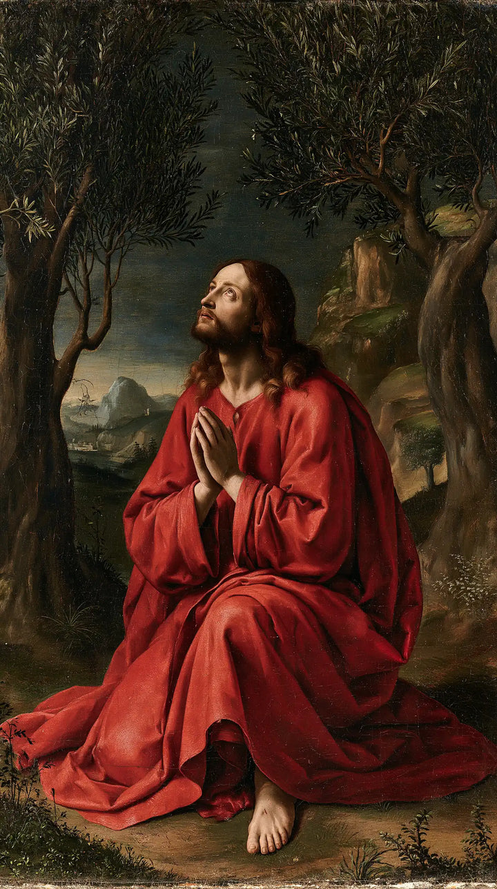 Jésus à Gethsémani — Le Regard dans la longue allée d’ombre