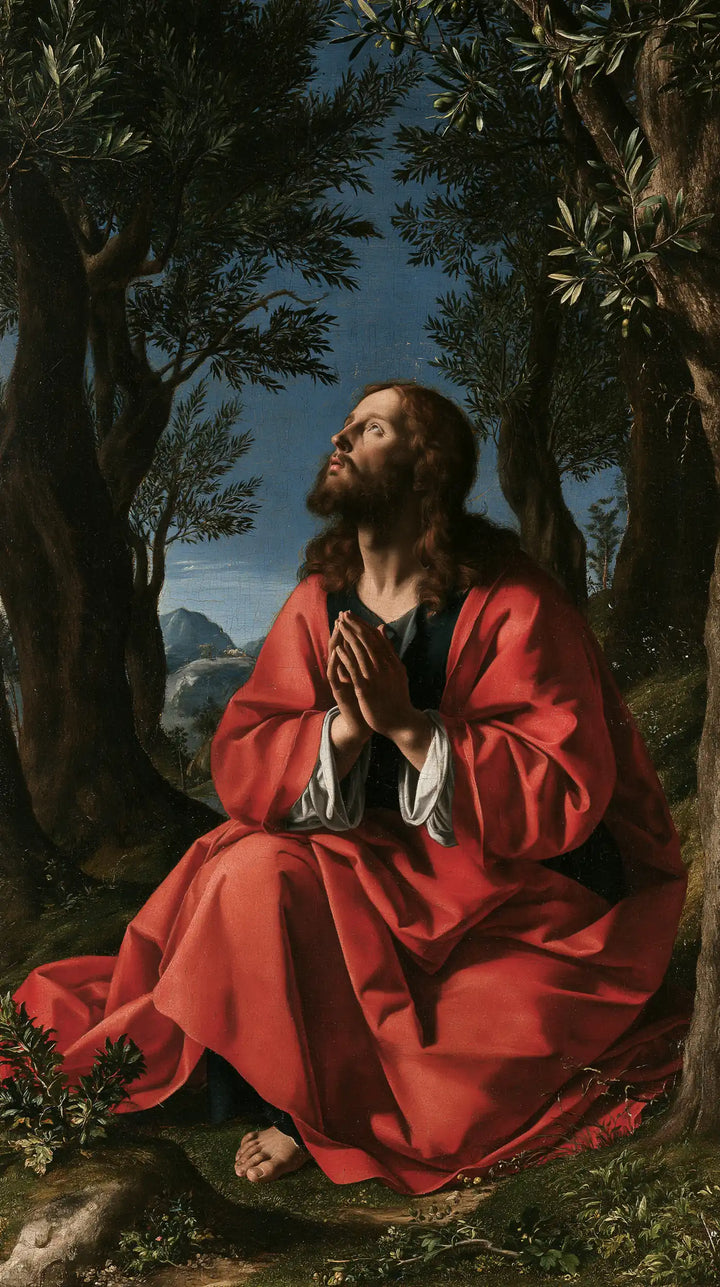 Jésus à Gethsémani — L’Oraison dans le jardin de velours