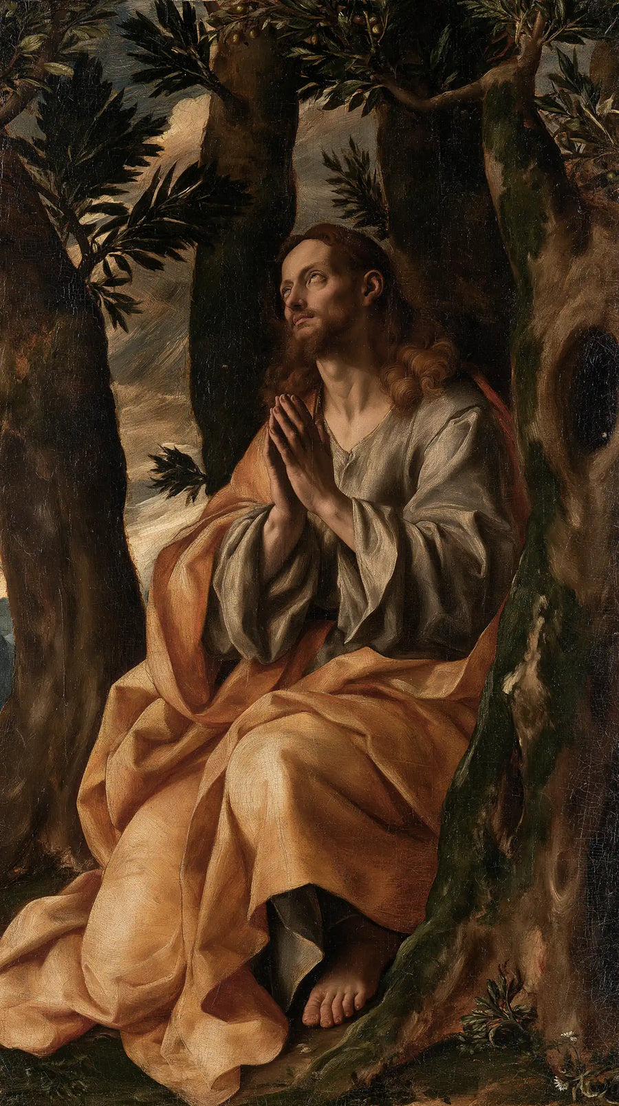Jésus à Gethsémani — La Lumière au pli du manteau de blé