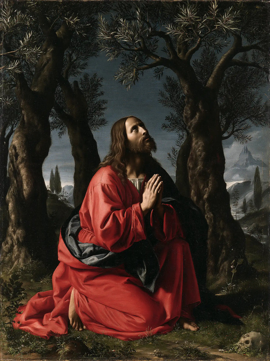 Jésus à Gethsémani — Les Mains tendues vers le jour lointain