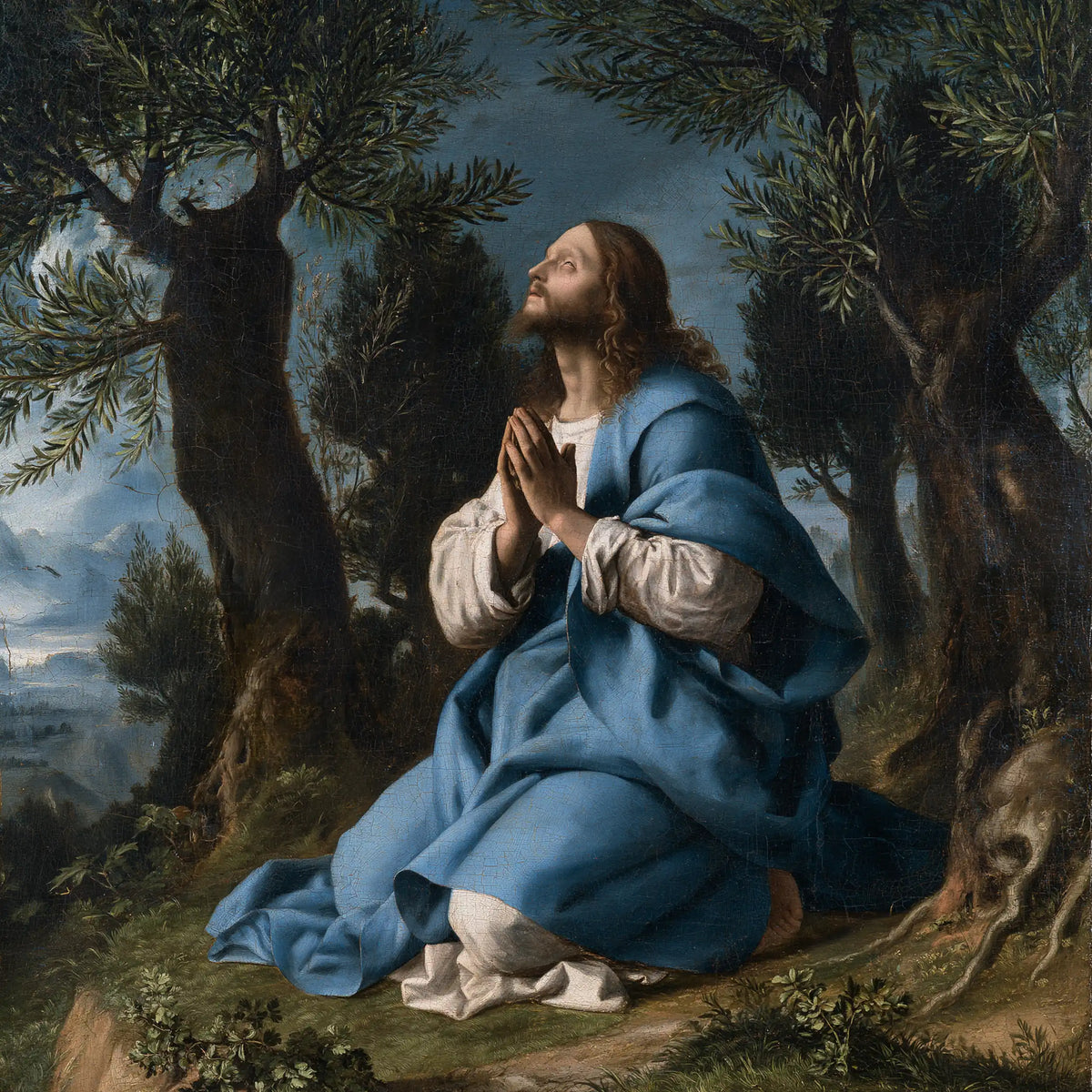 Jésus à Gethsémani — Le Regard au-delà des montagnes bleues