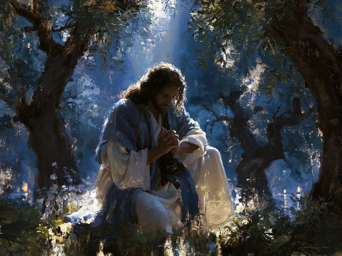 Jesus in Gethsemane - Impressionist · Landscape n° 6