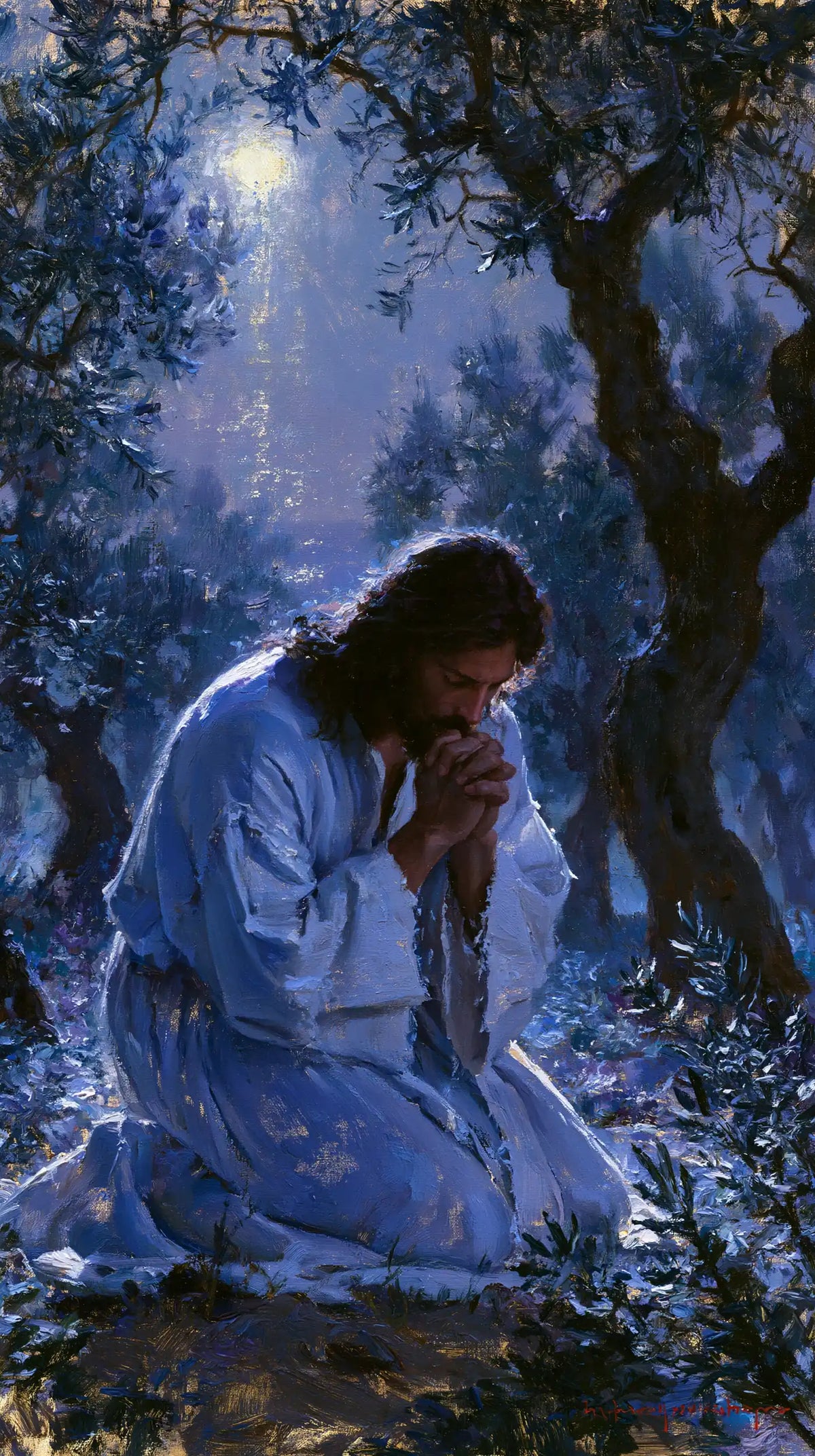 Jésus à Gethsémani — L’Oraison au rayon de lavande