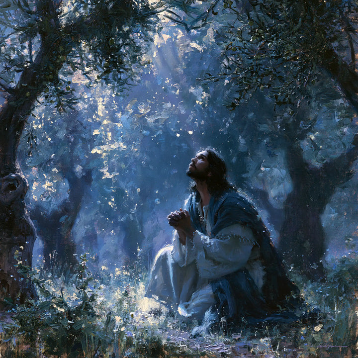 Jésus à Gethsémani — La Lumière tombée entre les oliviers